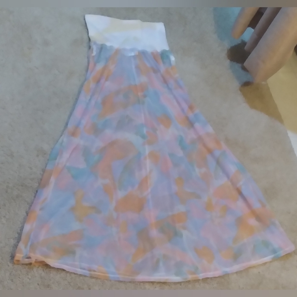 Body Wrappers Flowy Floral Dance Skirt